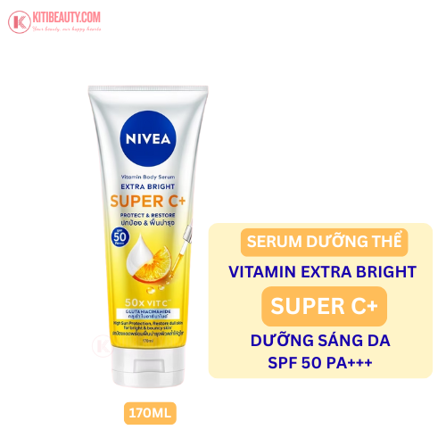 Serum Dưỡng Thể Nivea Vitamin Super C+ Sáng Da 170ml